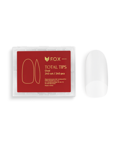 Гелови типсове F.O.X Total tips Oval 240/pcs/box