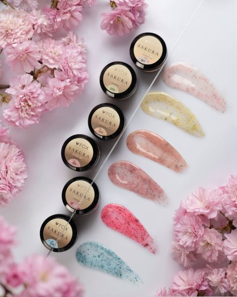 Гел със сухи цветя -Builder gel Sakura