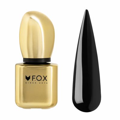 Гел лак F.O.X gel-polish Ultra Black, 9ml